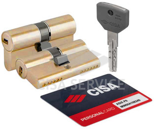 0Q311.12.0.00.C5 Cisa Asix P8 PRO цилиндр 70 (30x40) кл/кл (латунь)